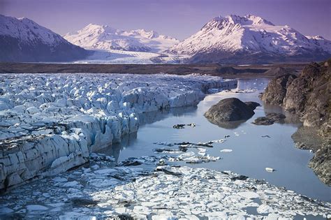 Aerial Of Knik And Colony Glacier Photograph By Jeff Schultz Fine Art