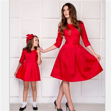 Vestido Familiar Para Madre E Hija Conjunto De Ropa Para Niñastrajes