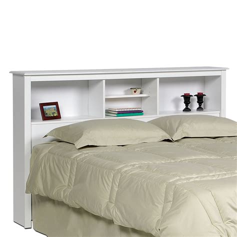 Queen Bookcase Bed White Hanaposy