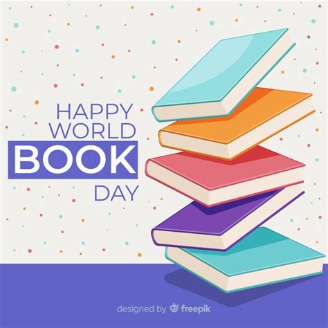 23 kwietnia przypada ustanowiony przez unesco światowy dzień książki i praw autorskich. Światowy Dzień Książki | Premium Wektor