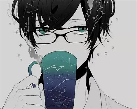 Anime Boy Long Hair Glasses