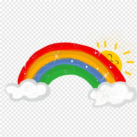 Sunshine Rainbow Cute Rainbow Su Kids Sky Weather Clouds