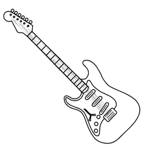 Select from 35970 printable crafts of cartoons, nature, animals, bible and many more. Electric Guitar Coloring Page & Coloring Book