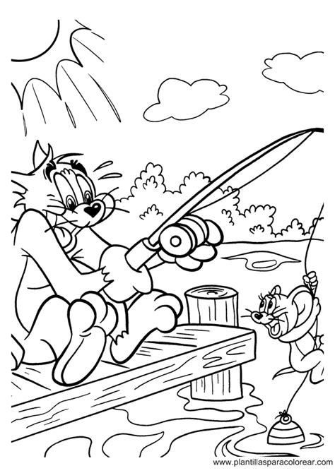 Miles coloring pages y paint online gratis. Tom y Jerry para dibujar y pintar - colorearrr