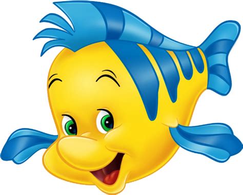 Flounder Little Mermaid Png Free Transparent Clipart Clipartkey