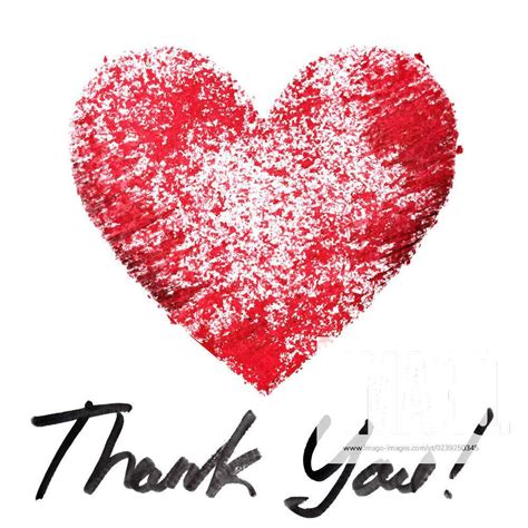 Thank You Heart And Lettering Thank You Red Stenciled Heart And
