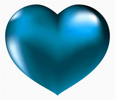 Hd Blue Love Heart No Background Png Citypng