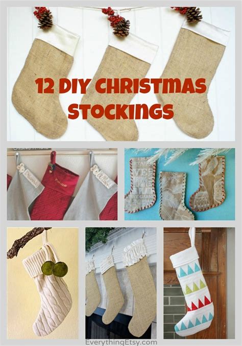12 Diy Christmas Stockingshandmade Holiday Inspiration