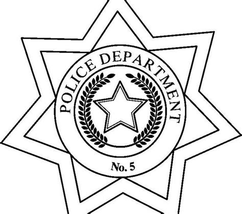 Police Badge Drawing Free Download On Clipartmag