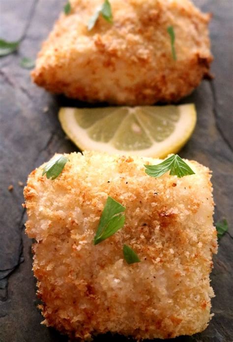 Panko Crusted Baked Cod Fish Gives The Fish A Nice Crunch While Keeping
