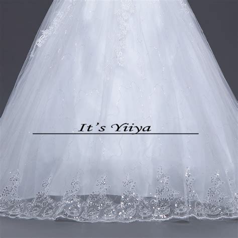 Free Shipping Yiiya 2016 New Bridal White Wedding Dress Wedding Gowns