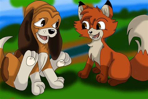 The Fox And The Hound By Mongoosegoddess On Deviantart