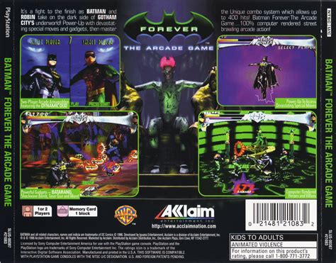Batman Forever The Arcade Game Psx Cover