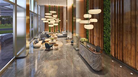 Residential Buildings Lobby Designed By Sed Ia Lobby Design