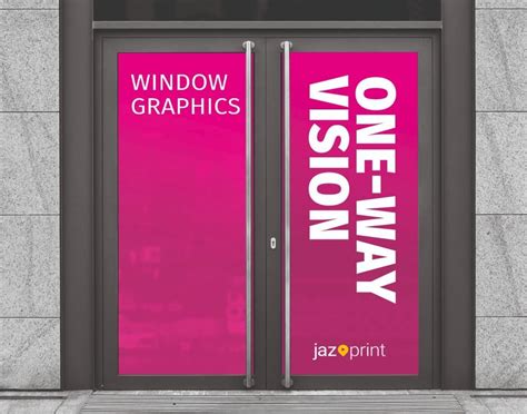 One Way Vision Window Graphics Jaz Print