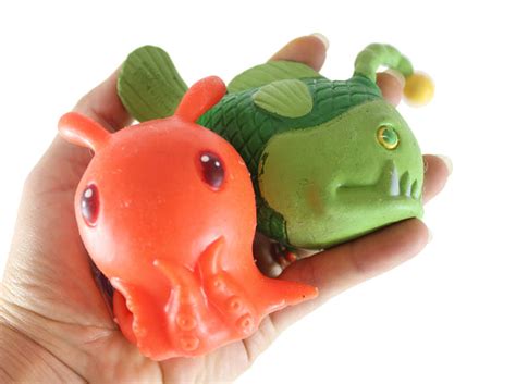 Angler Fish Cute Sea Creatures Stretchy And Squeezy Toy Crunchy Bead