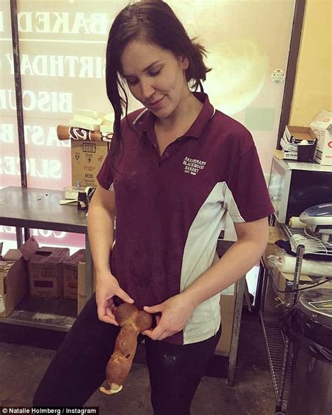 Bachelor Reject Natalie Holmberg Poses With A Phallic Hot Cross Bun
