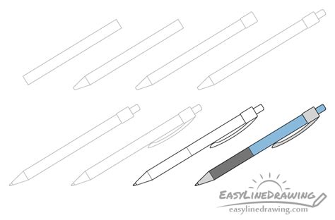 How To Draw A Pen Step By Step Easylinedrawing Draw Drawings Pen