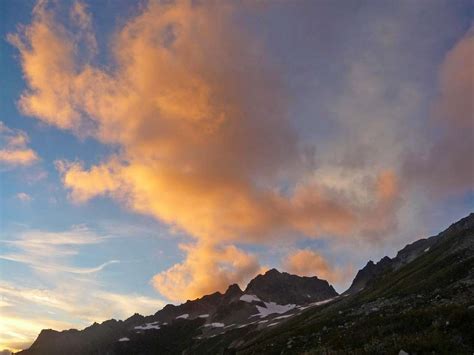 Sunset From Our Camp Photos Diagrams And Topos Summitpost