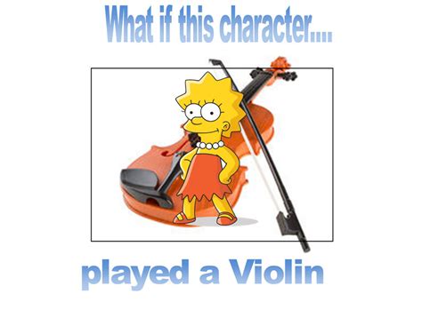 What If This Lisa Simpson Played A Violin By Scottyiam On Deviantart