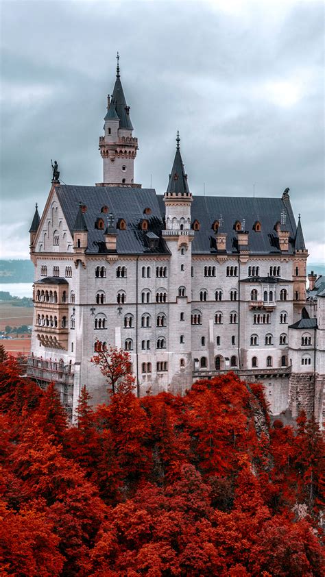 Castle Red Wallpaper For Iphone X 8 7 6 Free Download