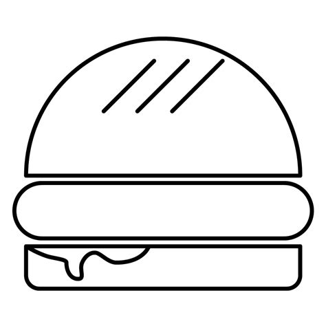 Dibujo De Hamburguesa Para Colorear E Imprimir Dibujos Y Colores