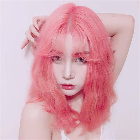 Asian Korean Girl Ulzzang Hair Color Asian Hair Color Pink New