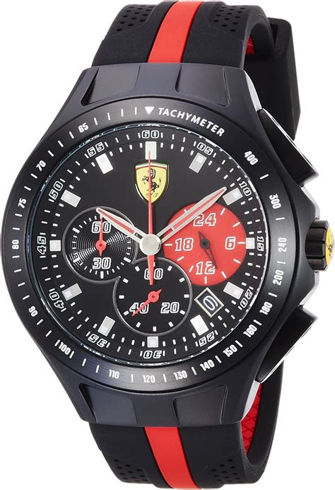 Buy Scuderia Ferrari Chronograph Black Dial Mens Watch 0830023