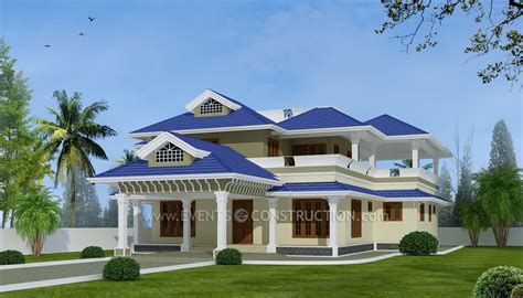 Traditional And Modern Mix Kerala Home Designed By Evens Constructions