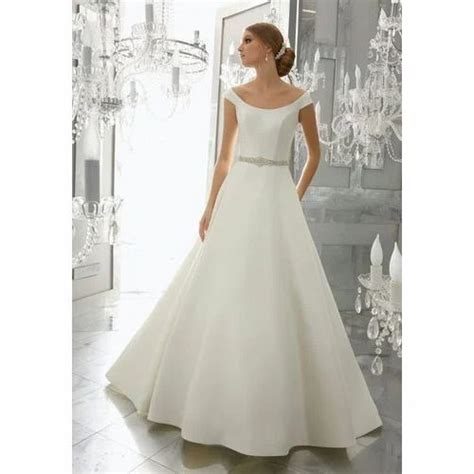 Buy White Western Gown In Stock