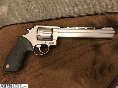 Armslist For Sale Stainless Steel 44 Magnum Taurus Revolver 8 12