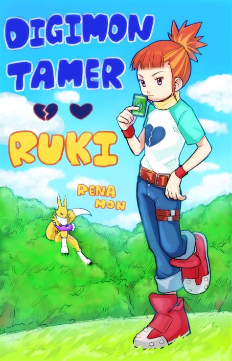 Makino Ruki And Renamon Digimon And 1 More Danbooru