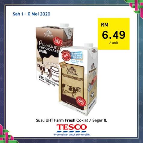 Susu segar farm fresh uht milk 200mlx24pcs. Tesco REKOMEN Promotion published on 2 May 2020