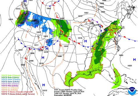 Wpc 36 Hour Surface Weather Forecast