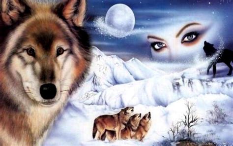 WOLF FANTASY WALLPAPER ( Desktop Background