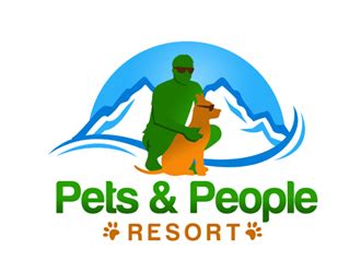 There are many health benefits of owning a pet. Pets and People Resort logo design - 48HoursLogo.com