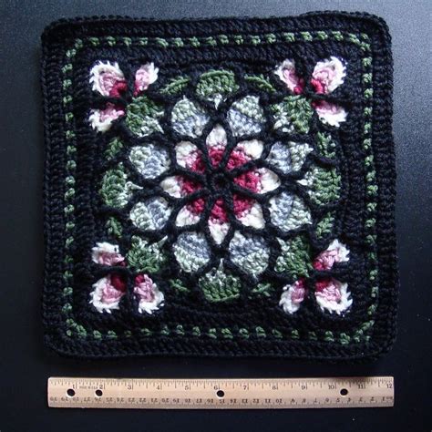 Stained Glass Window Afghan Pattern By Melody Macduffee Granny Square