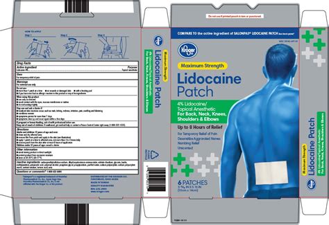 Kroger Co Lidocaine Patch Drug Facts