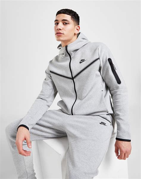 Grey Nike Tech Fleece Hoodie Jd Sports