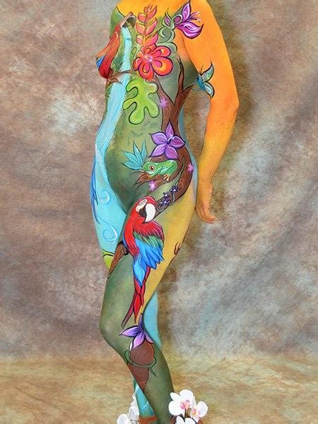 Fantasy Fest Body Painter 2018 Orlando Face Painting Colorful Day