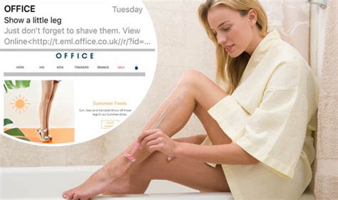 Shoe Chain Office Blasted For ‘sexist’ Leg Shaving’ Email Advert Daily Star