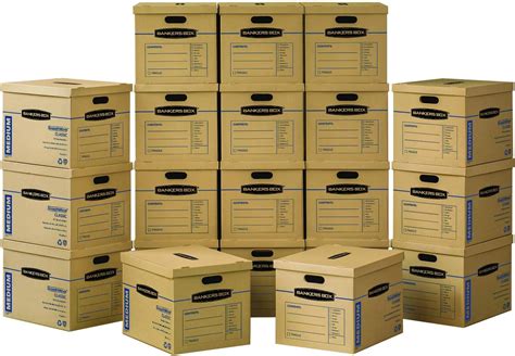 Bankers Box Smoothmove Classic Moving Boxes No Tape Required Medium