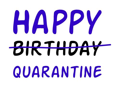 Happy Birthday Quarantine 24x18 Double Sided Yard Sign Etsy