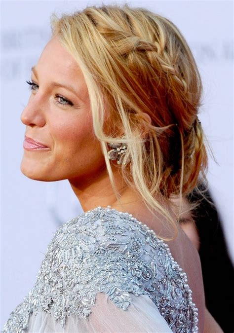 Blake Lively Long Hairstyle Braided Updo Pretty Designs