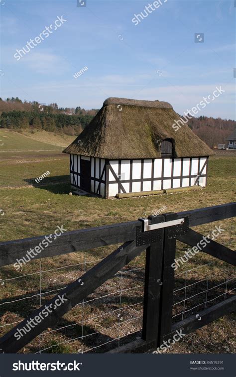 Traditional Danish Farm House Or Rural Agriculture Building