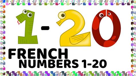 Counting In French 1 20 Learn To Count Youtube