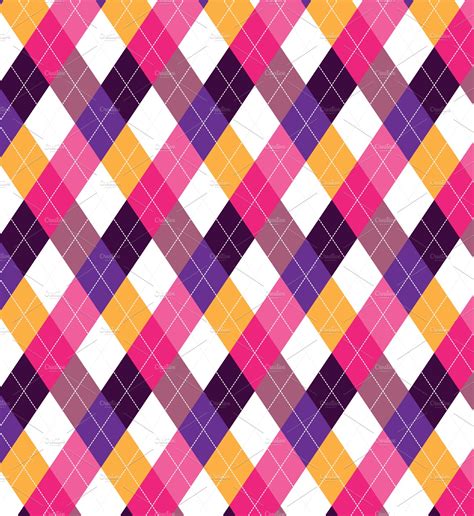 Pink And Purple Argyle Pattern Graphic Patterns ~ Creative Market