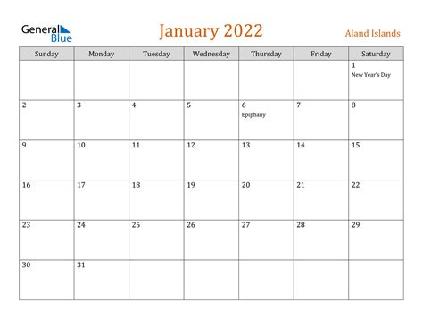 Printable January 2022 Calendar Printable Calendar 2021