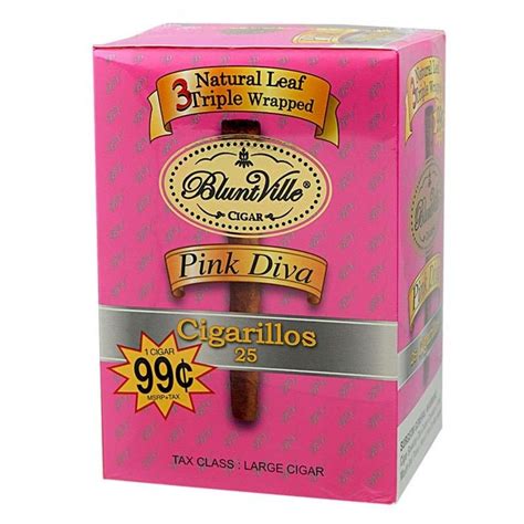 Bluntville Triple Wrapped Pink Diva Cigars By Bluntville