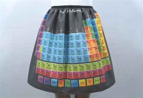 Periodic Table Of Elements Skirt Made To Order